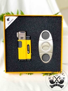 Set Bật Lửa Và Dao Cắt Cigar Cohiba HB115/J152