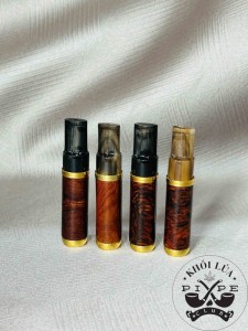 Tẩu Lọc Cigar Gỗ Cẩm Cán Ren